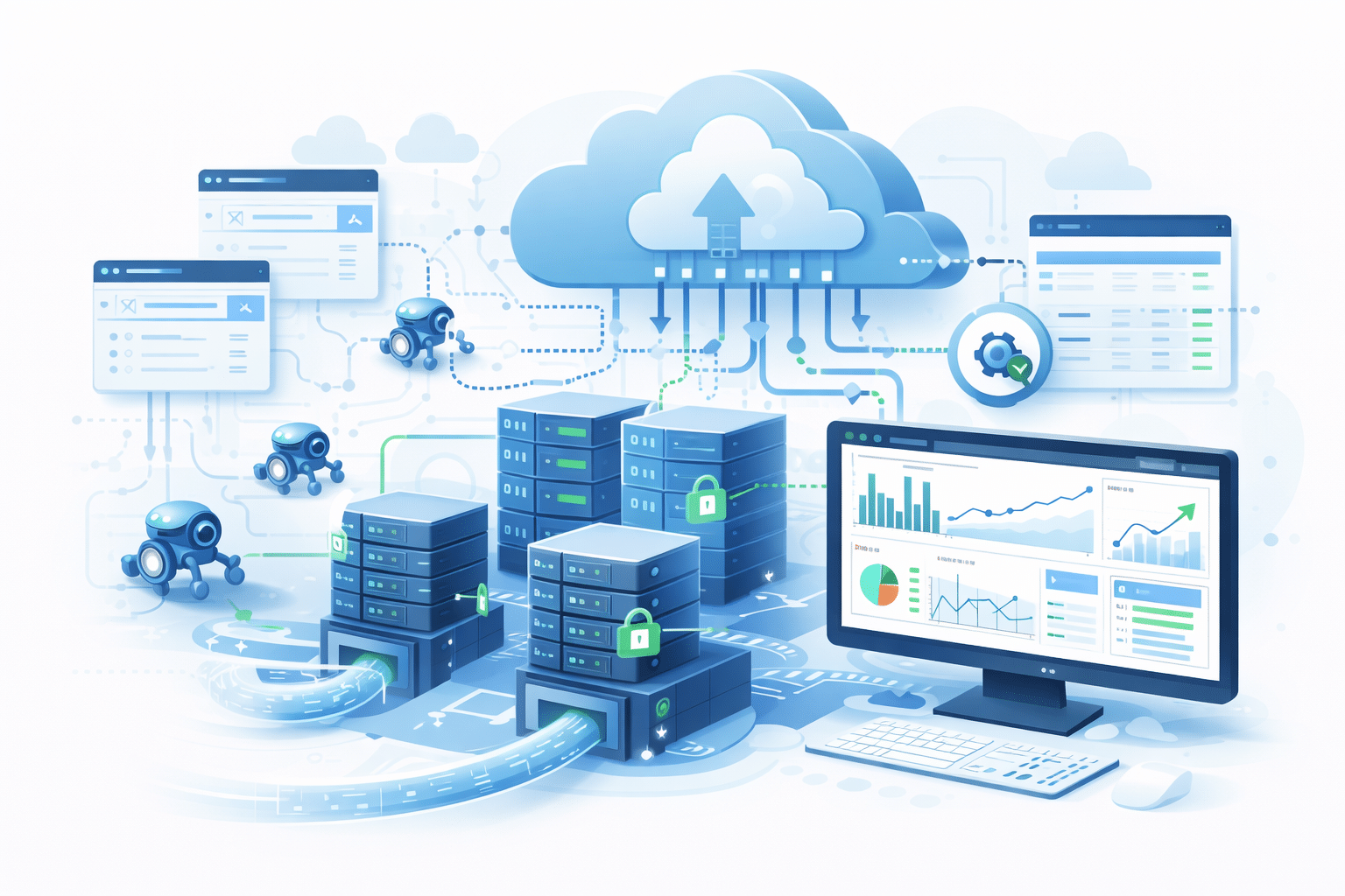 Architecture SEO SaaS en nuages