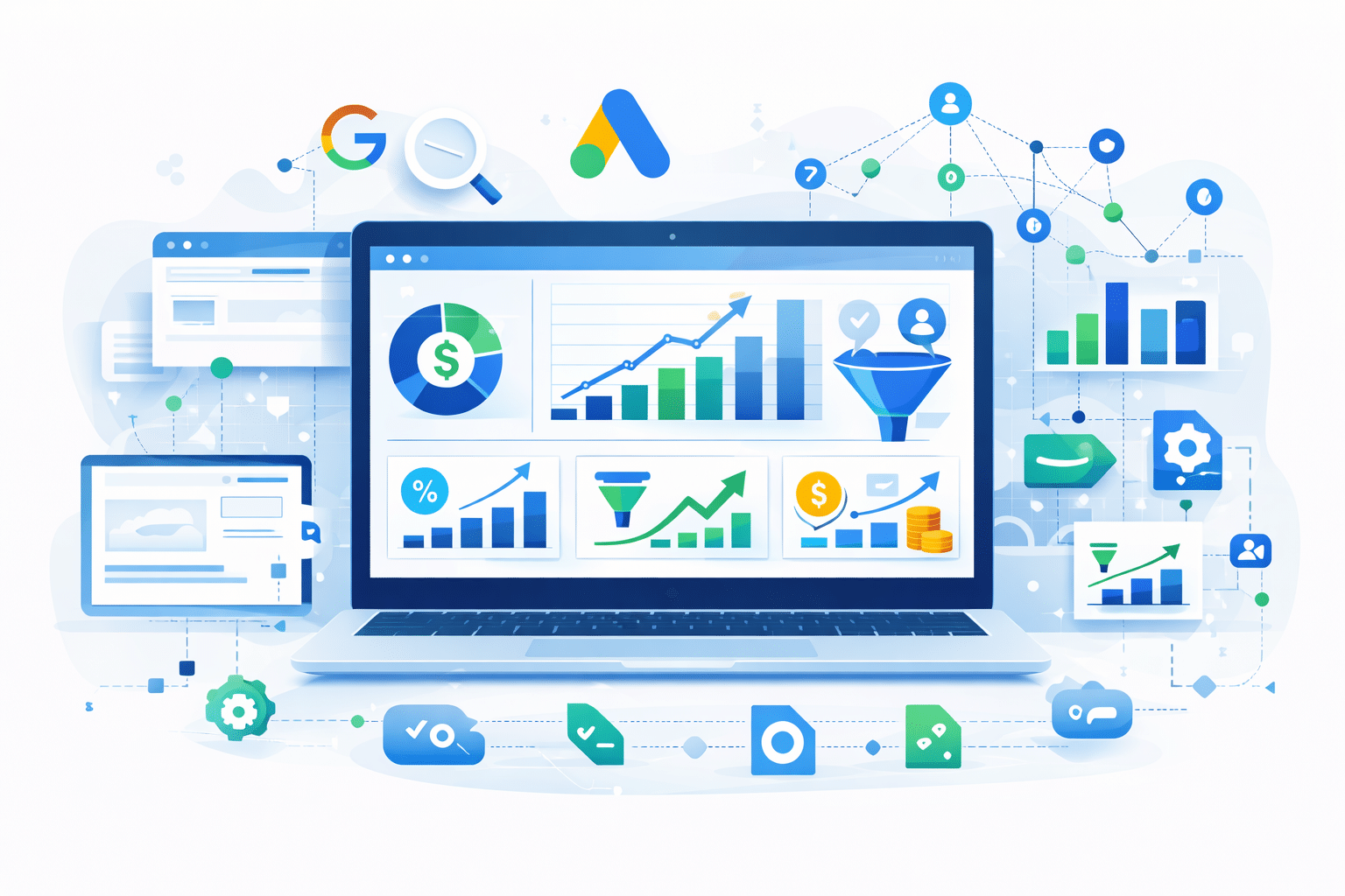 Tableau de bord analytique digital